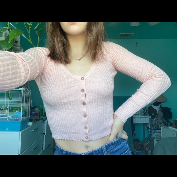 Aeropostale Tops - Light pink long sleeve aeropostale sweater